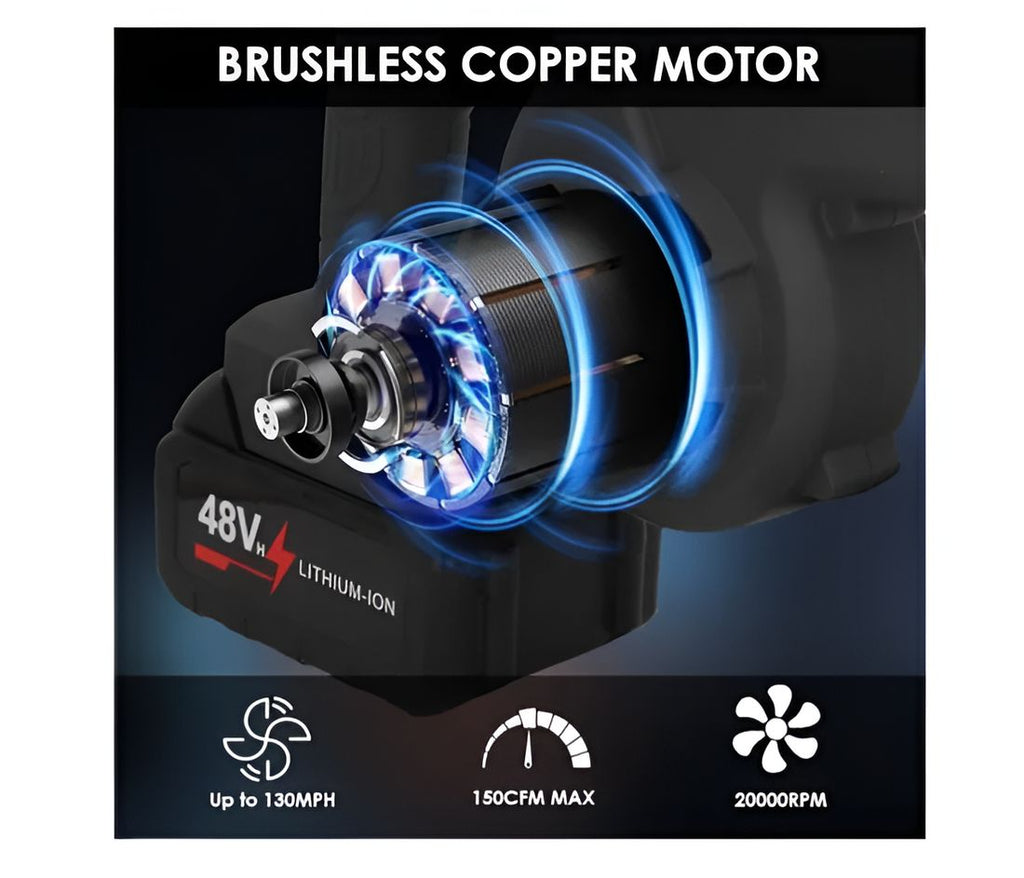 Sopladora Eléctrica Aspiradora 2 Bateria