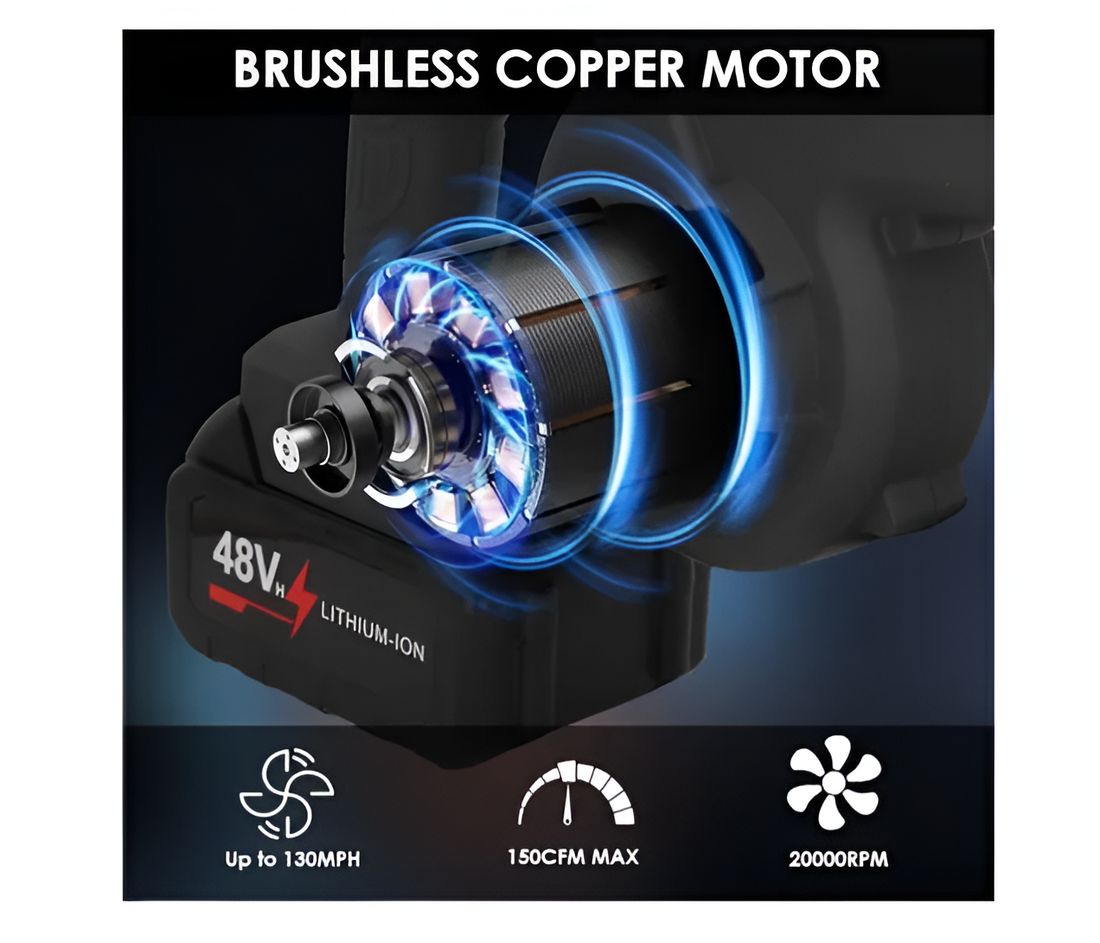 Sopladora Eléctrica Aspiradora 2 Bateria